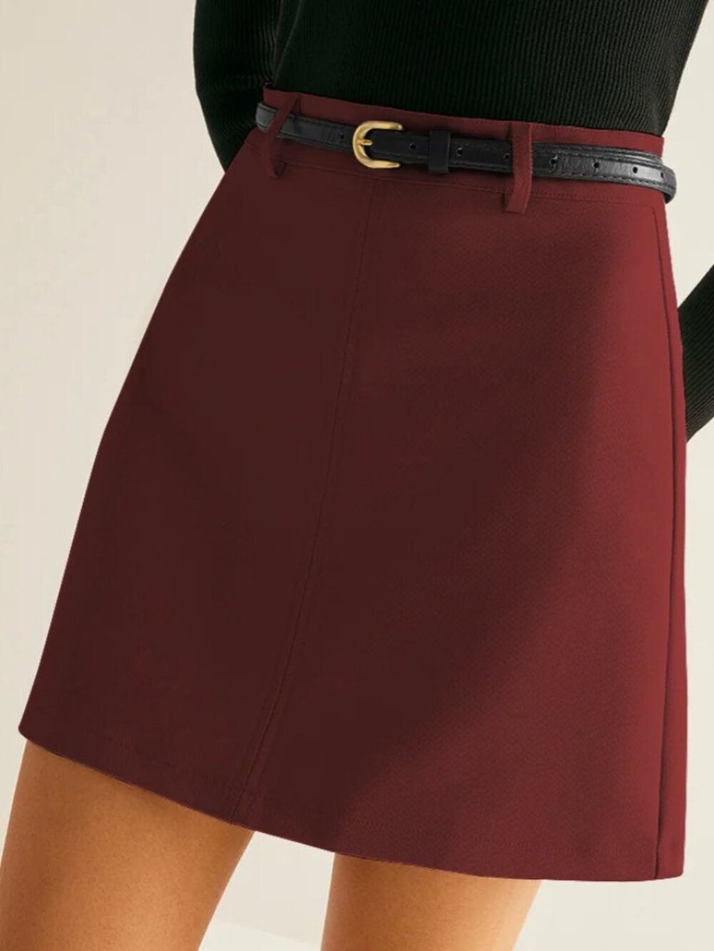 Commense Essential Mini Skort With Slim Belt M